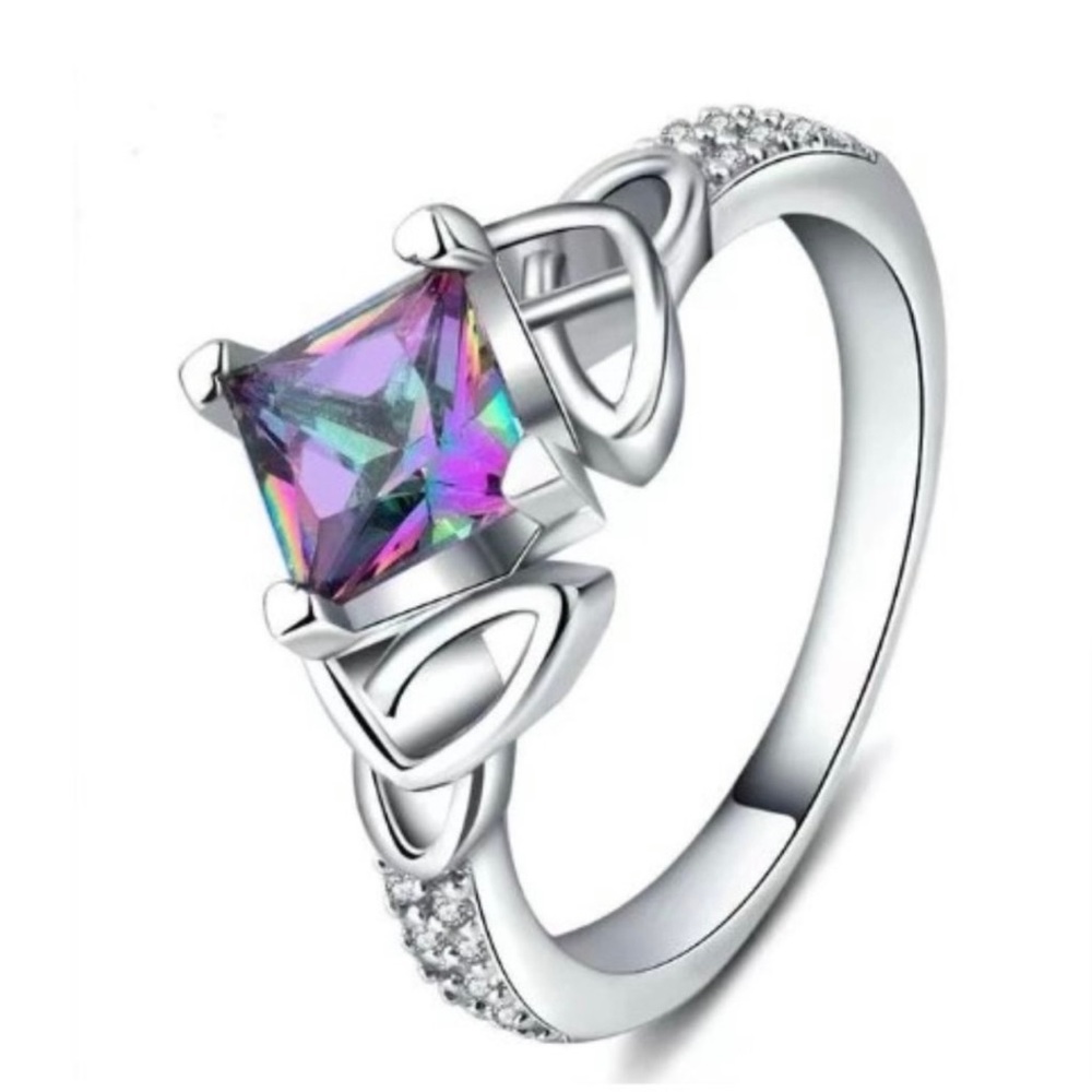 Mystic Topaz Celtic Ring